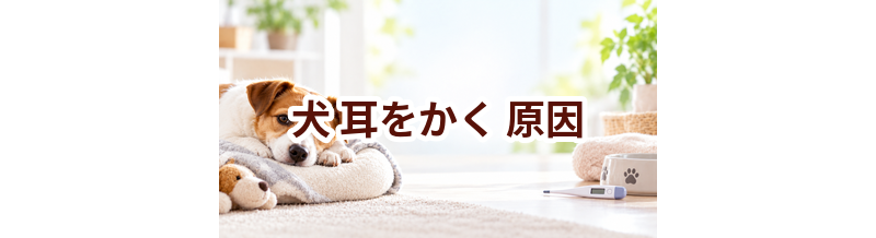 犬が耳をかく原因は？考えられることと動物病院で伝えたいポイント