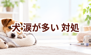 犬が涙が多いときはどうする？自宅で確認したいことと受診の目安