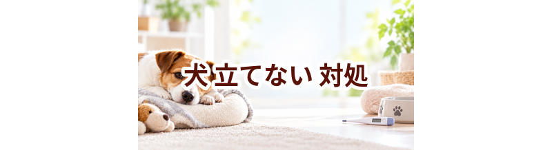 犬が立てないときはどうする？自宅で確認したいことと受診の目安