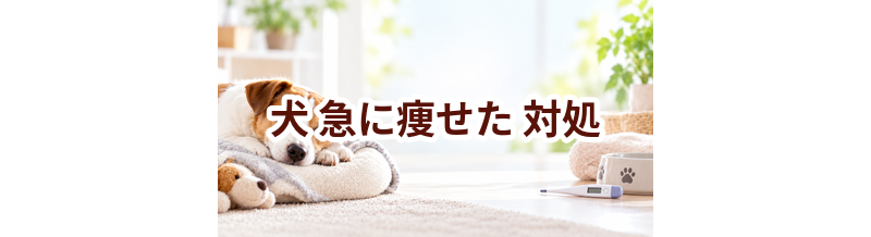 犬が急に痩せたときはどうする？自宅で確認したいことと受診の目安