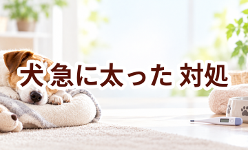 犬が急に太ったときはどうする？自宅で確認したいことと受診の目安