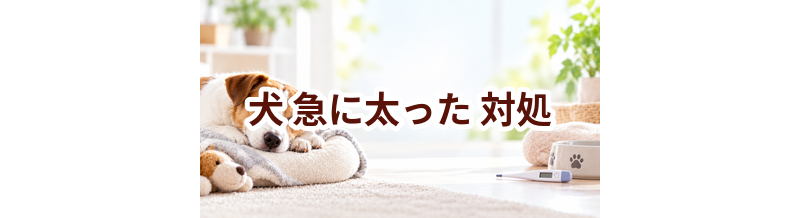 犬が急に太ったときはどうする？自宅で確認したいことと受診の目安