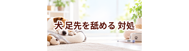 犬が足先を舐めるときはどうする？自宅で確認したいことと受診の目安