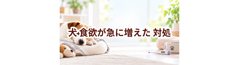 犬が食欲が急に増えたときはどうする？自宅で確認したいことと受診の目安