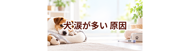 犬が涙が多い原因は？考えられることと動物病院で伝えたいポイント
