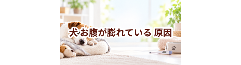 犬がお腹が膨れている原因は？考えられることと動物病院で伝えたいポイント