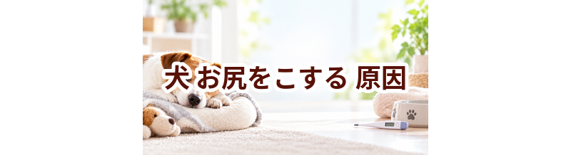 犬がお尻をこする原因は？考えられることと動物病院で伝えたいポイント