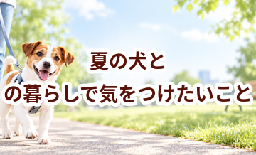 夏の犬との暮らしで気をつけたいこと｜散歩・室温・ケアを見直す